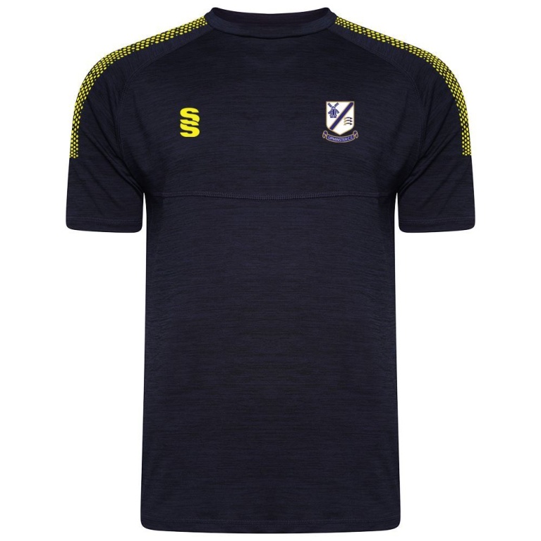 Upminster CC - Dual Gym T-shirt - Navy Melange - Men's/Unisex Fit