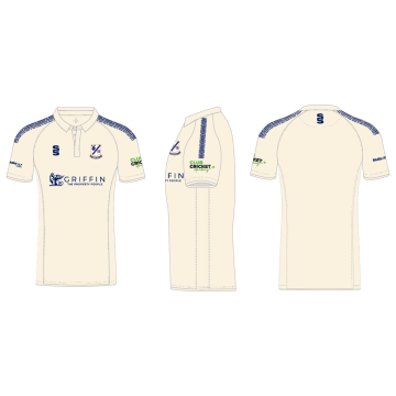 Upminster CC - White Short Sleeved Polo - Men's Fit