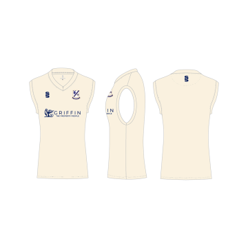 Upminster CC - White Sleeveless Sweater - Women's Fit