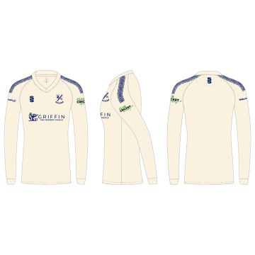 Upminster CC - White Long Sleeved Sweater - Women's Fit