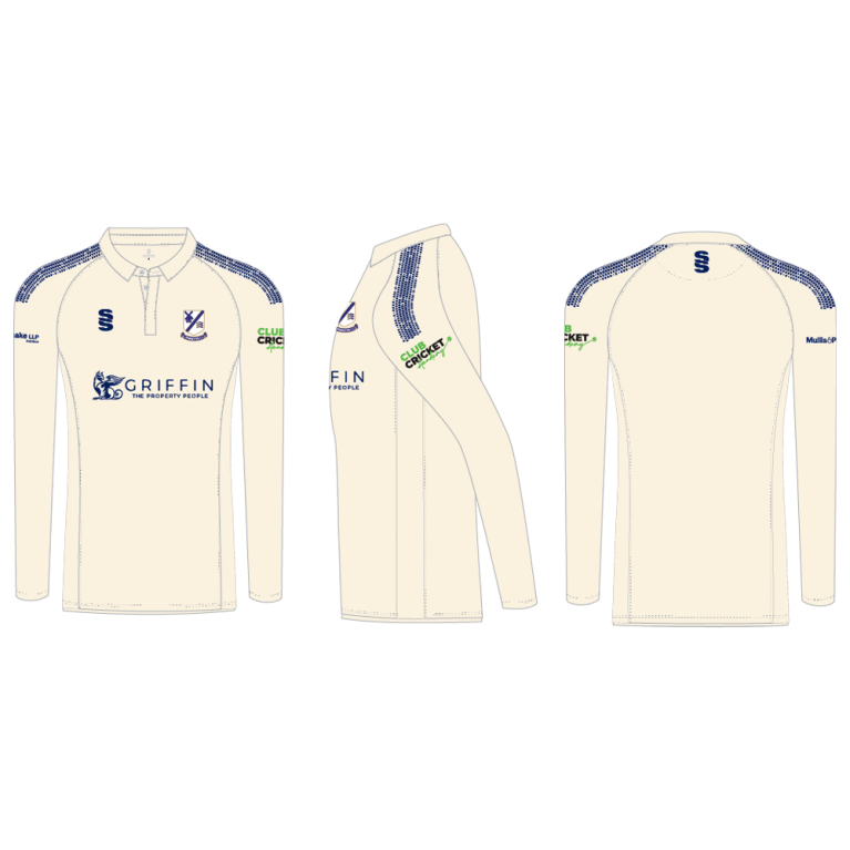 Upminster CC - White Long Sleeved Polo - Men's Fit