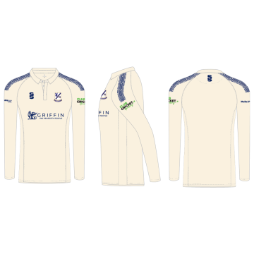 Upminster CC - White Long Sleeved Polo - Men's Fit