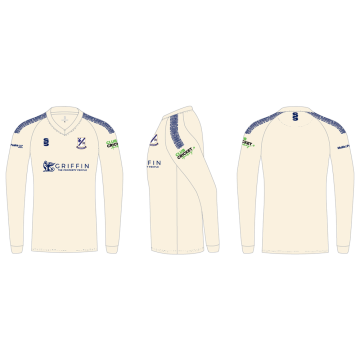 Upminster CC - White Long Sleeved Sweater - Men's Fit