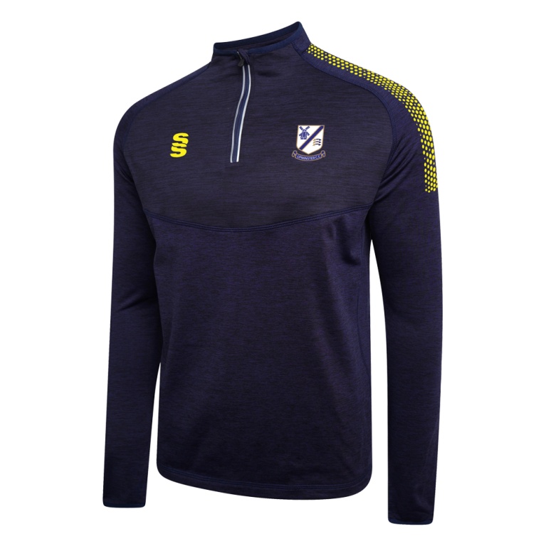 Upminster CC - 1/4 Zip Dual Performance Top - Navy - Unisex Fit